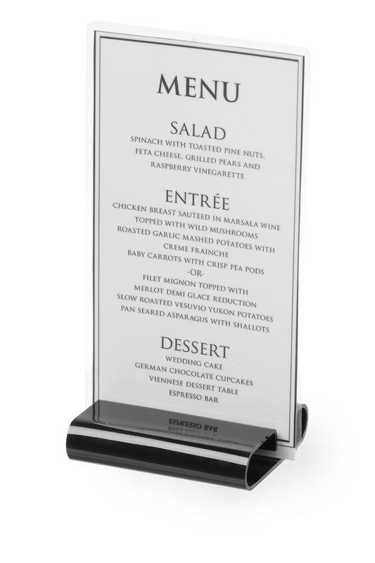 Stolní držák menu karty plast
