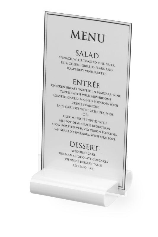 Stolní držák menu karty plast