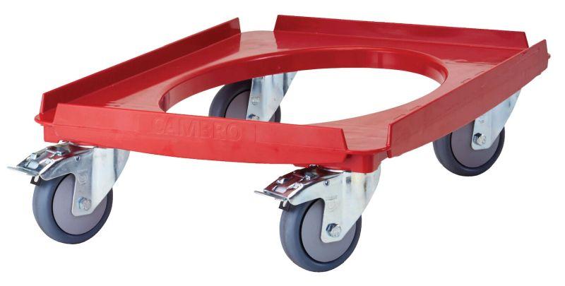 Vozík Camdolly na termoizolační nádoby Cam GoBox, GN 1/1, Cambro, červený, Červená, 692x426x(H)167mm GN 1/1, Cambro, červený