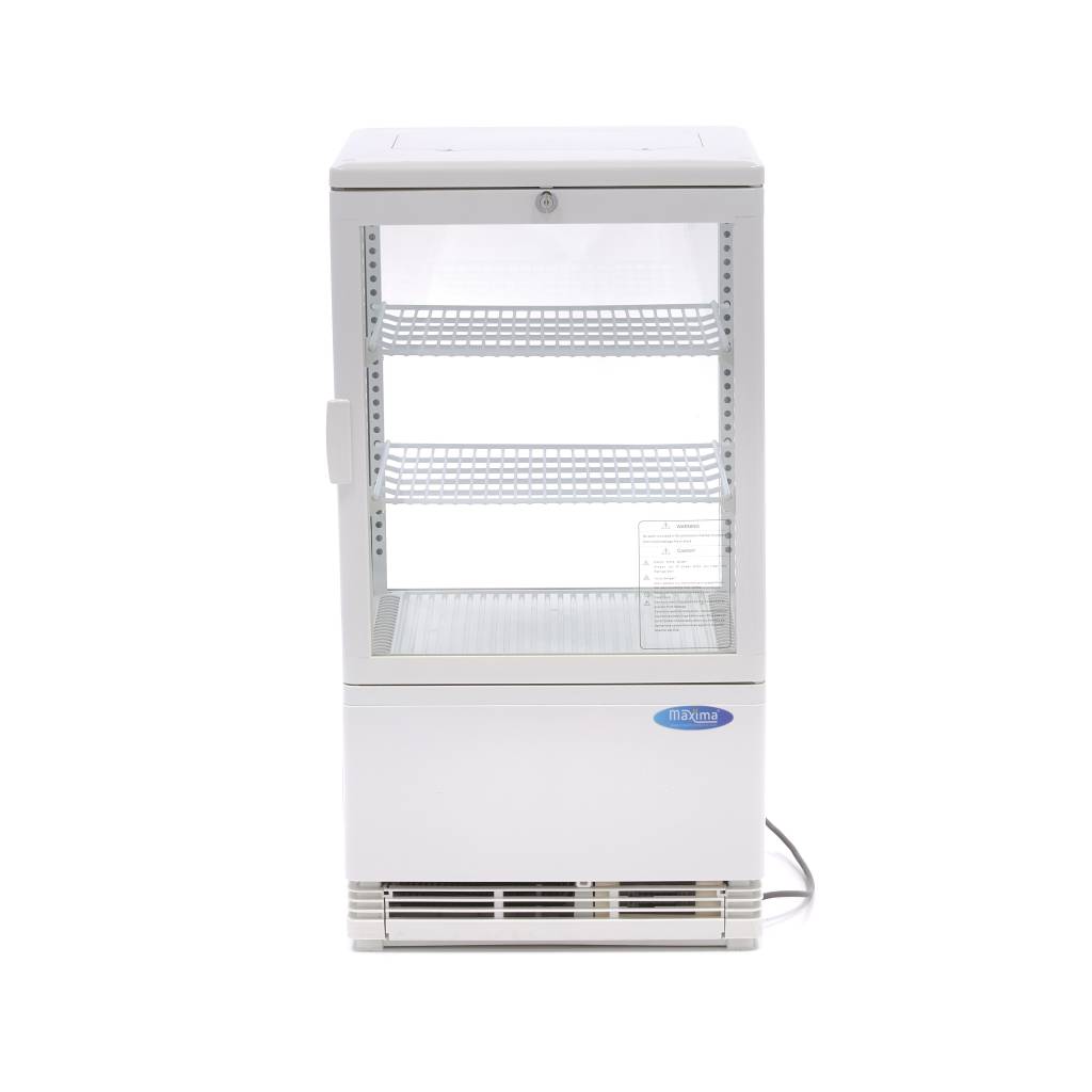 Chladnička s vitrínou 43 cm - 58 l - bílá