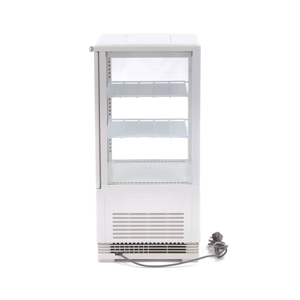 Chladnička s vitrínou 43 cm - 58 l - bílá