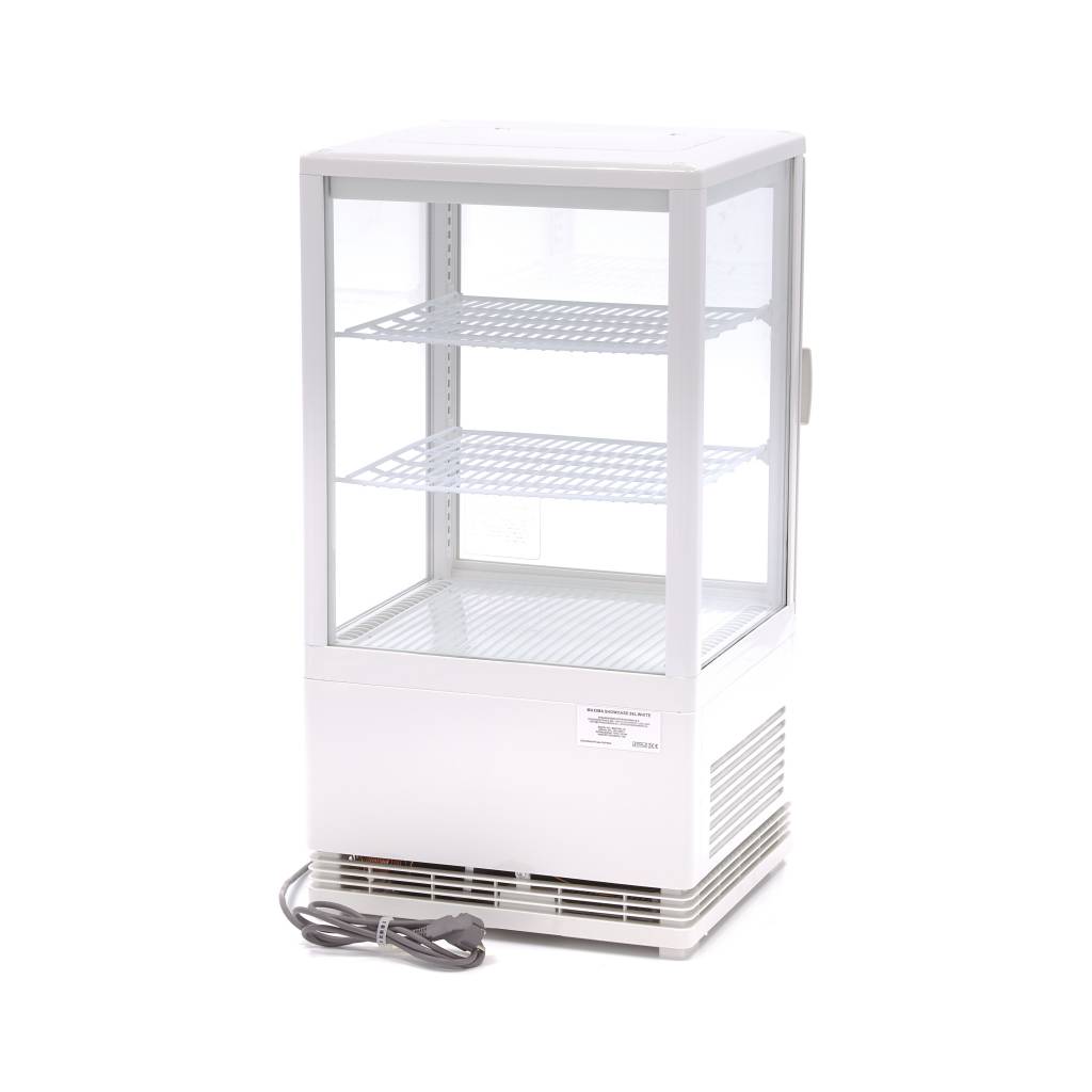 Chladnička s vitrínou 43 cm - 58 l - bílá
