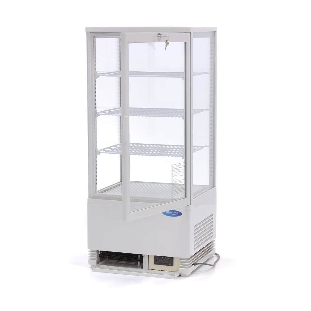 Chladnička s vitrínou 43 cm - 78 l - bílá