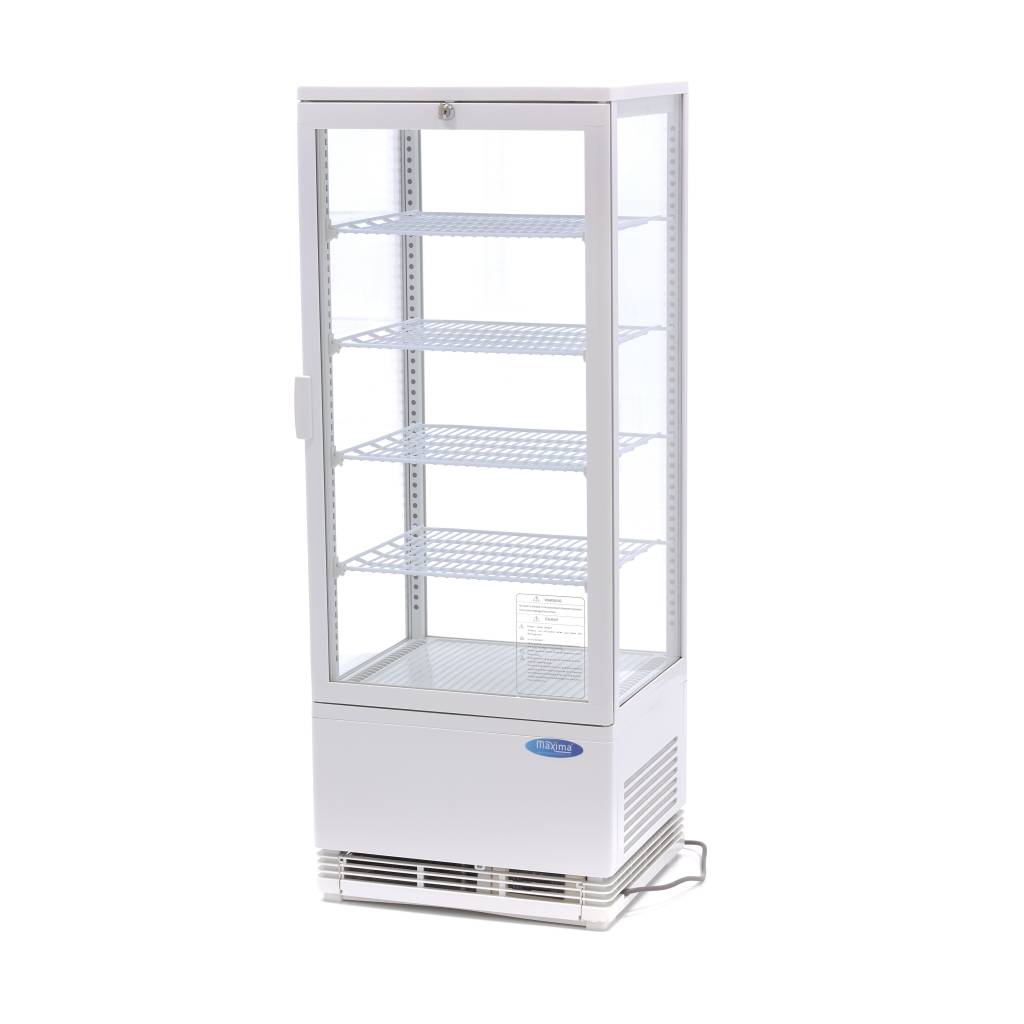 Chladnička s vitrínou 43 cm - 98 l - bílá