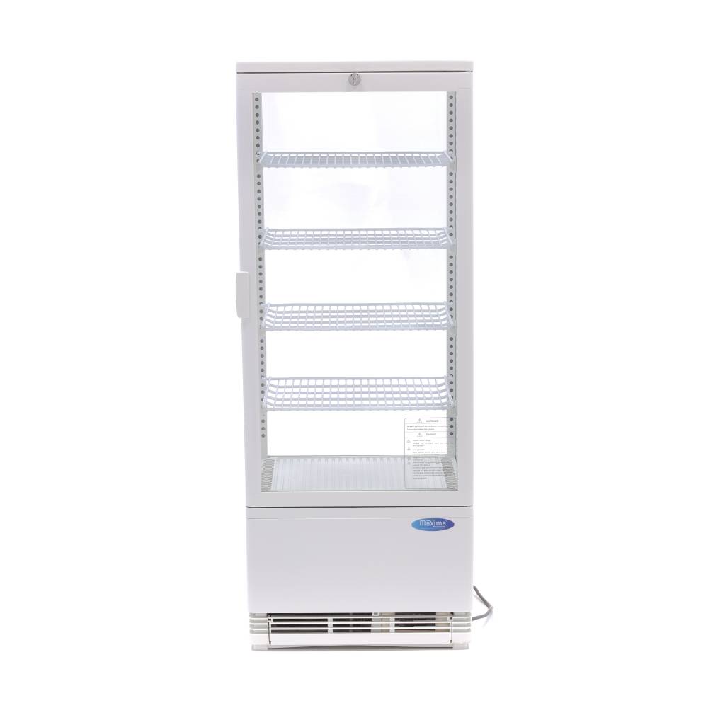 Chladnička s vitrínou 43 cm - 98 l - bílá