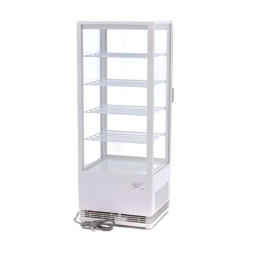 Chladnička s vitrínou 43 cm - 98 l - bílá