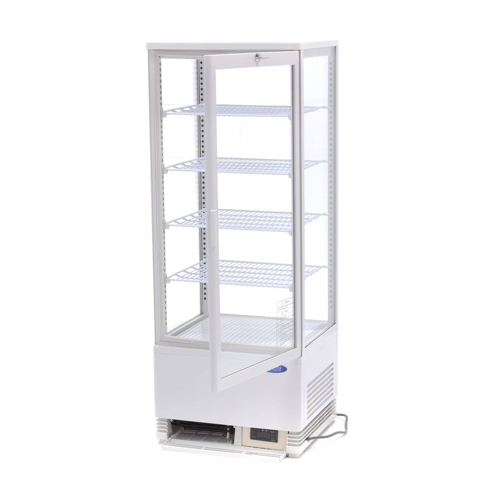 Chladnička s vitrínou 43 cm - 98 l - bílá