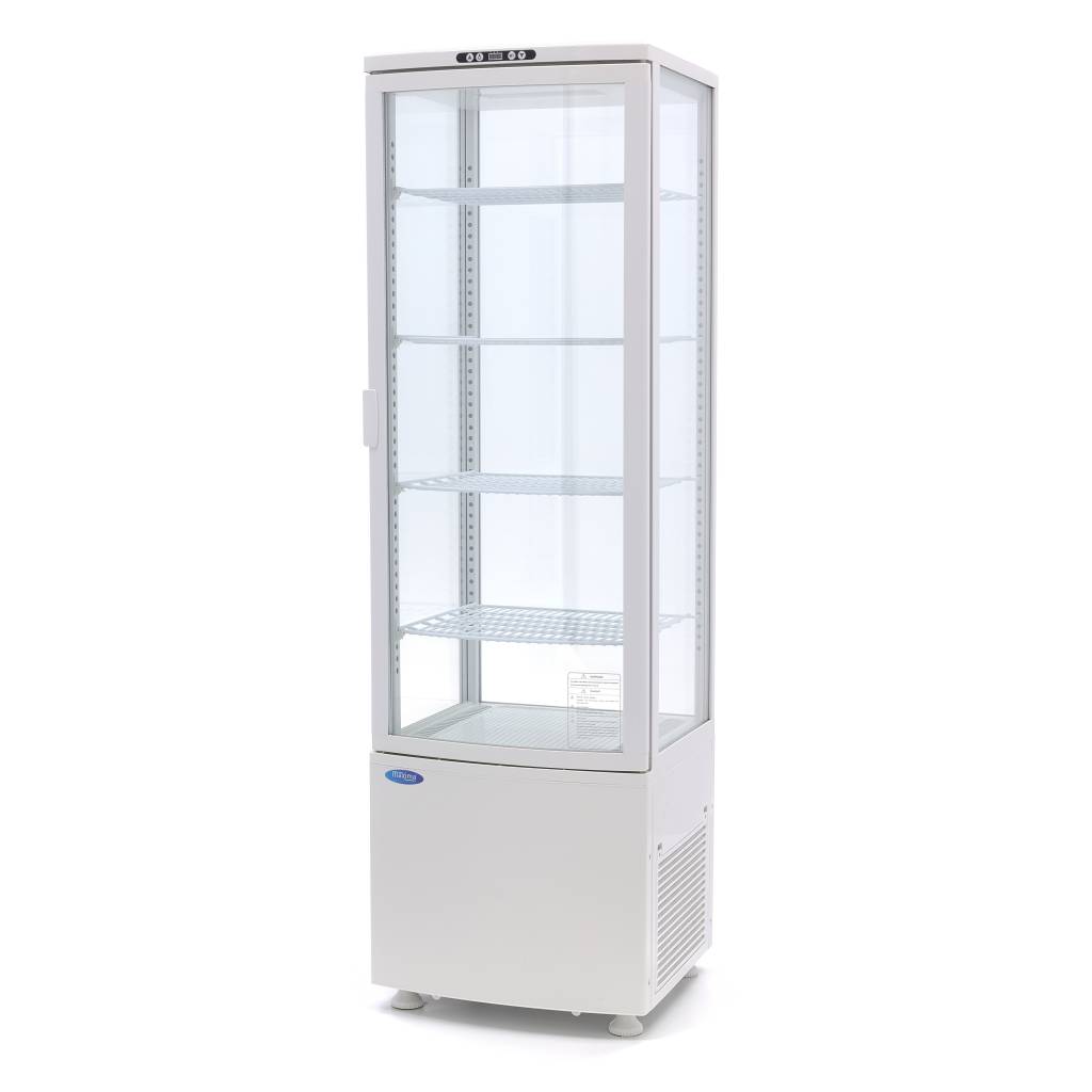 Chladnička s vitrínou 52 cm - 235 l - bílá