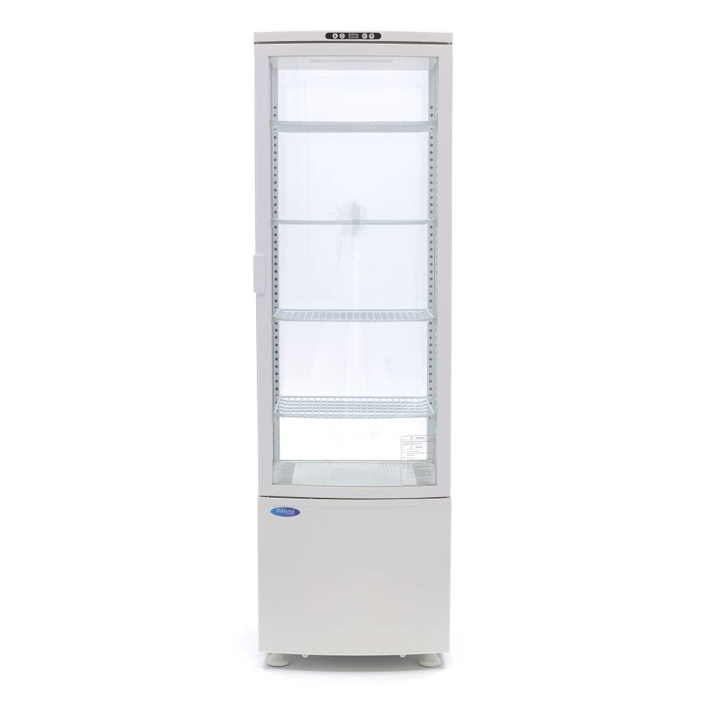 Chladnička s vitrínou 52 cm - 235 l - bílá
