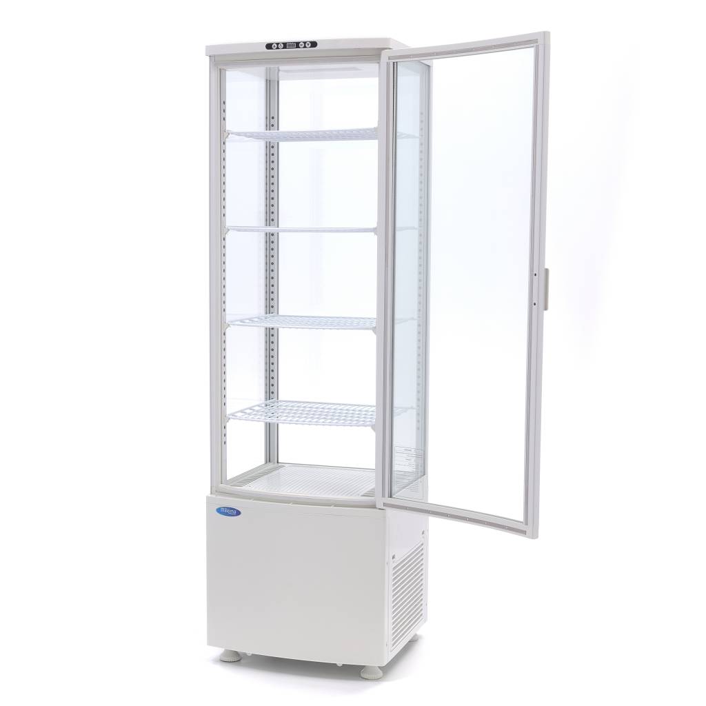 Chladnička s vitrínou 52 cm - 235 l - bílá