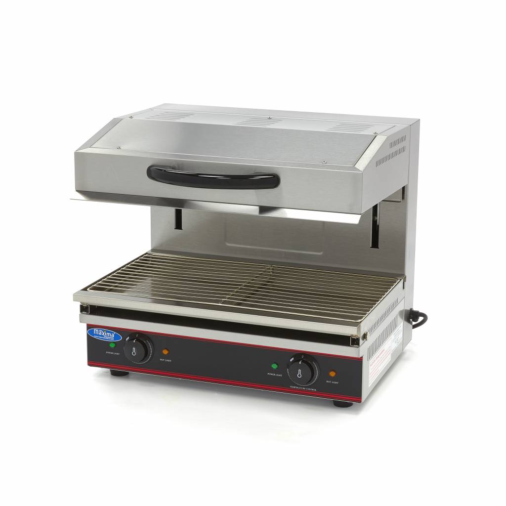 Gril Salamander s posuvným ramenem - 59 x 32 cm - 3600 W