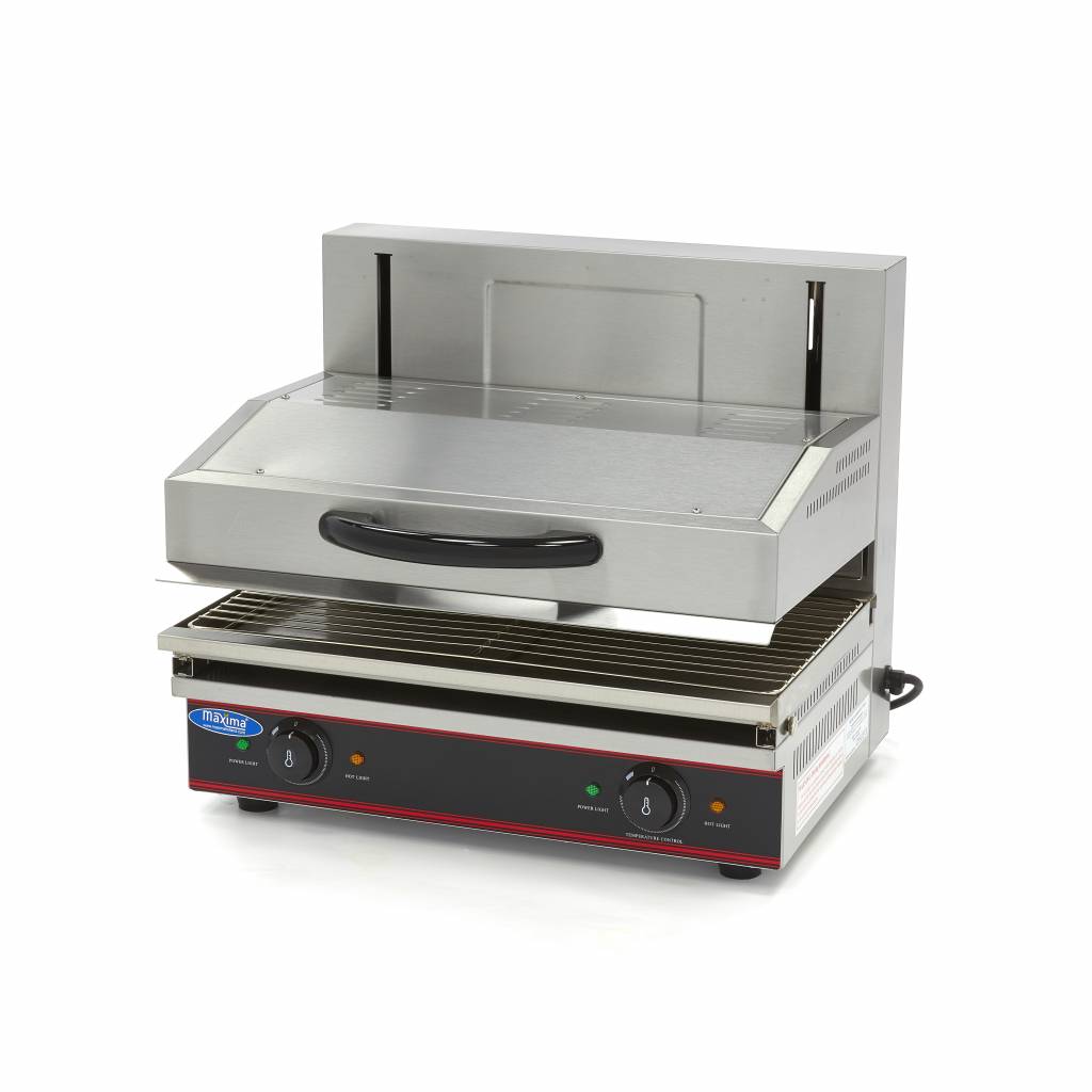 Gril Salamander s posuvným ramenem - 59 x 32 cm - 3600 W
