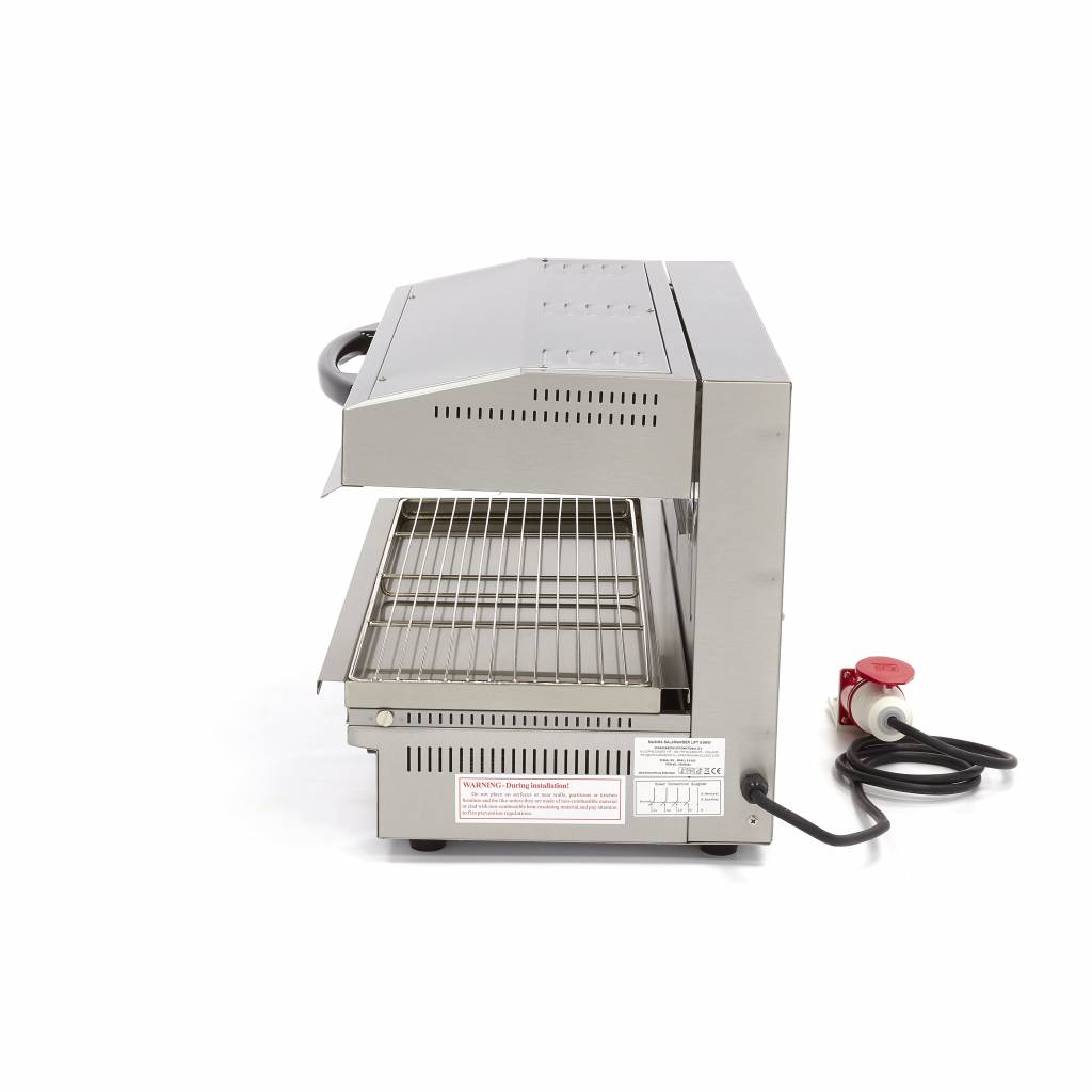 Gril Salamander s posuvným ramenem - 79 x 32 cm - 5600 W