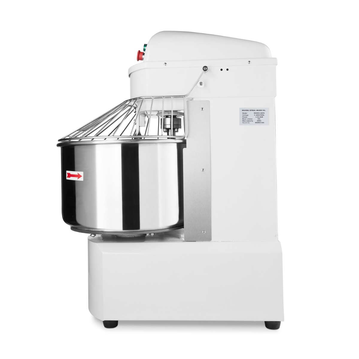 Mixér na těsto 50 l - 32 kg těsta - 2 rychlosti