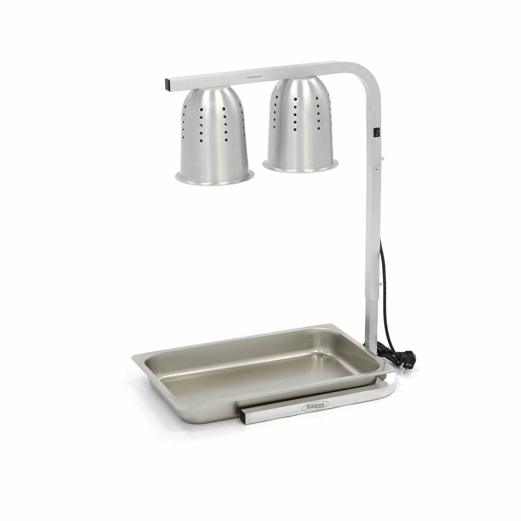 Ohřívací lampa Double - včetně 2 lamp - včetně 1 x 1/1 GN nádoby