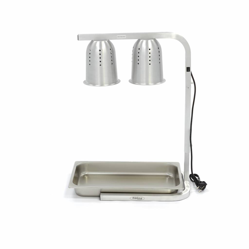 Ohřívací lampa Double - včetně 2 lamp - včetně 1 x 1/1 GN nádoby