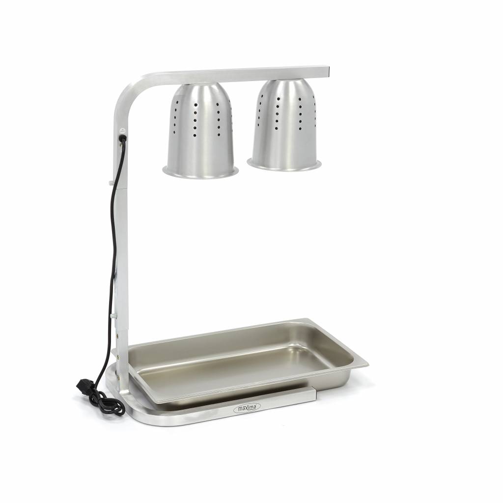 Ohřívací lampa Double - včetně 2 lamp - včetně 1 x 1/1 GN nádoby
