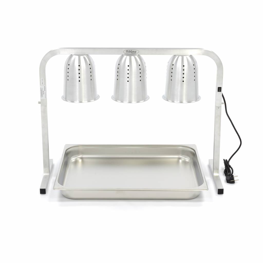 Trojitá ohřívací lampa - včetně 3 lamp - včetně 1 x 2/1 GN nádoby