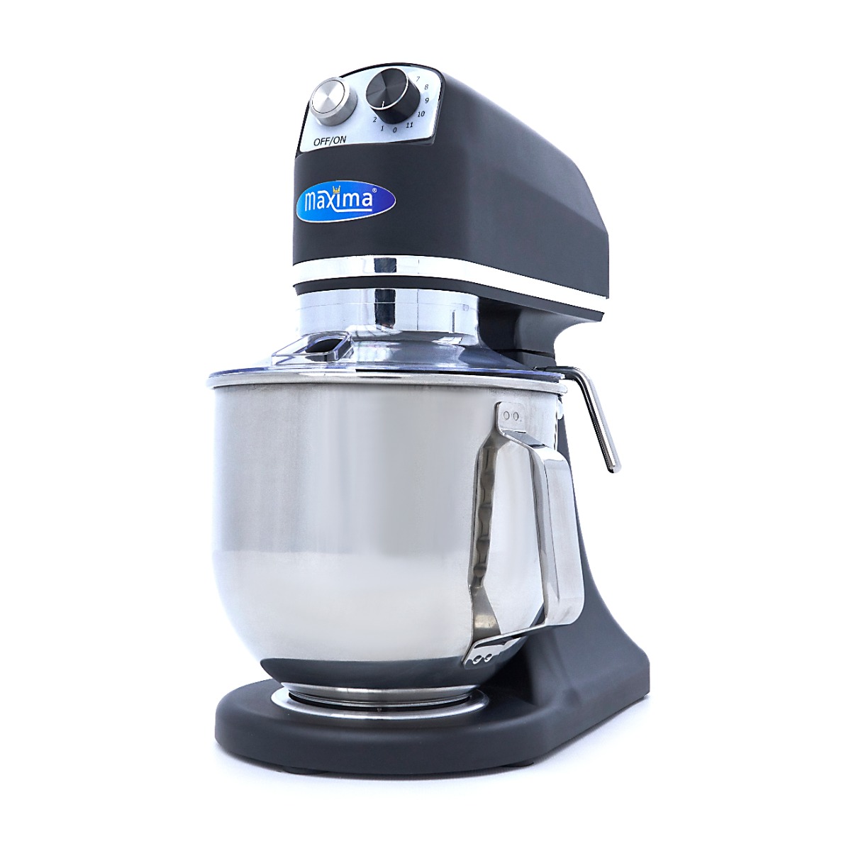 Planetární mixér - 7 l - do 2 kg těsta - černá matná