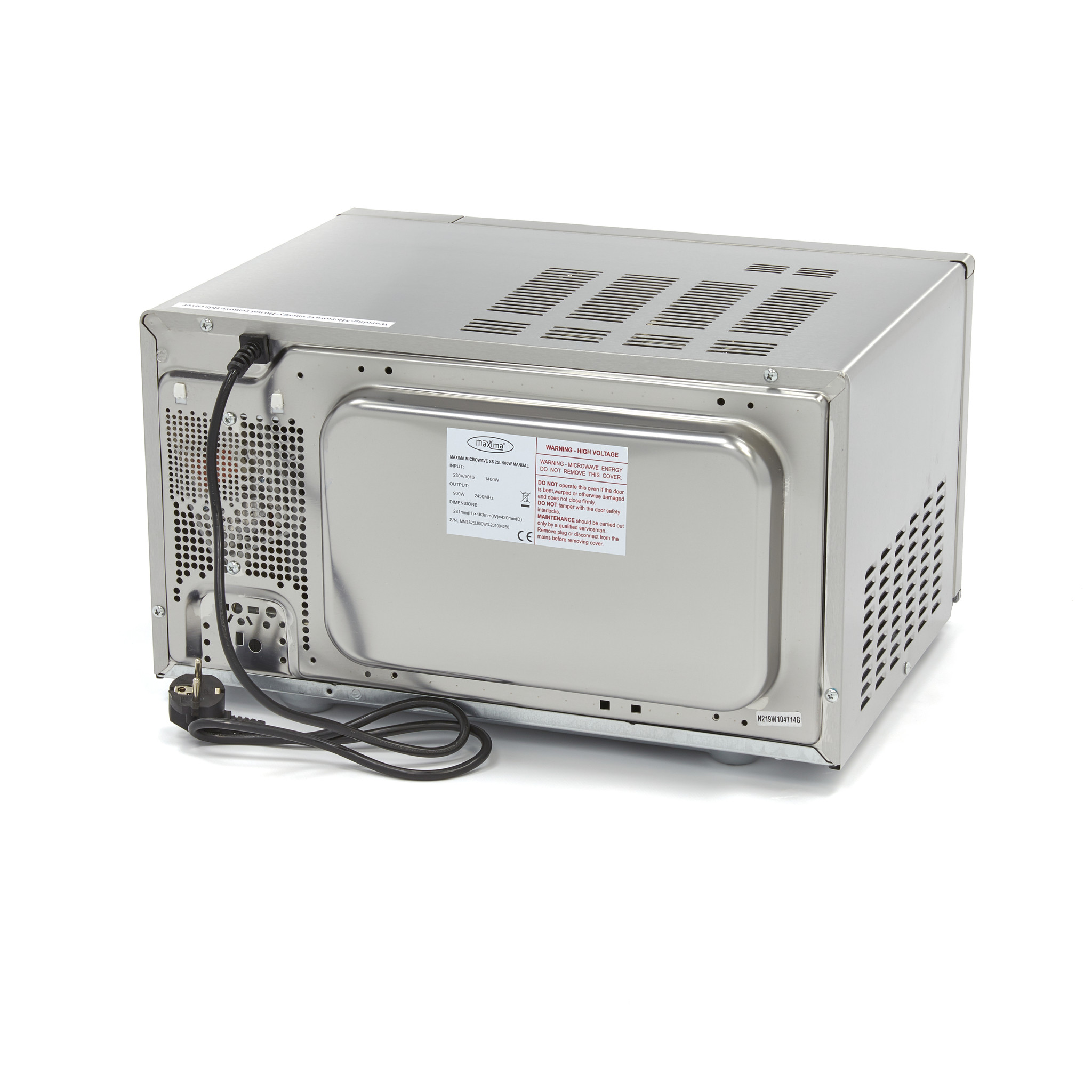 Mikrovlnná trouba 25L - 900W Maxima 09367000