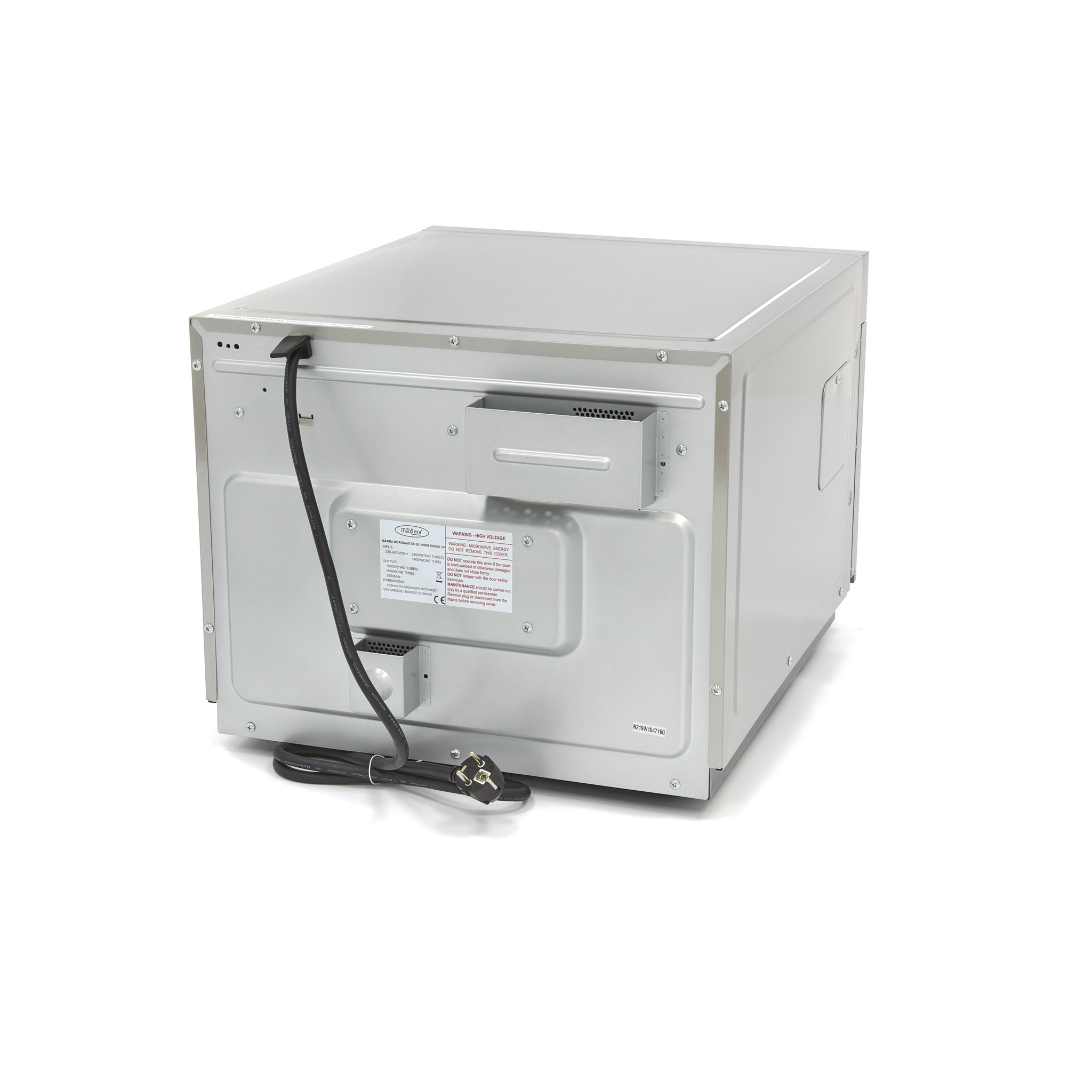 Mikrovlnná trouba 30 l - 1800 W - 20 předprogramů - 2 police