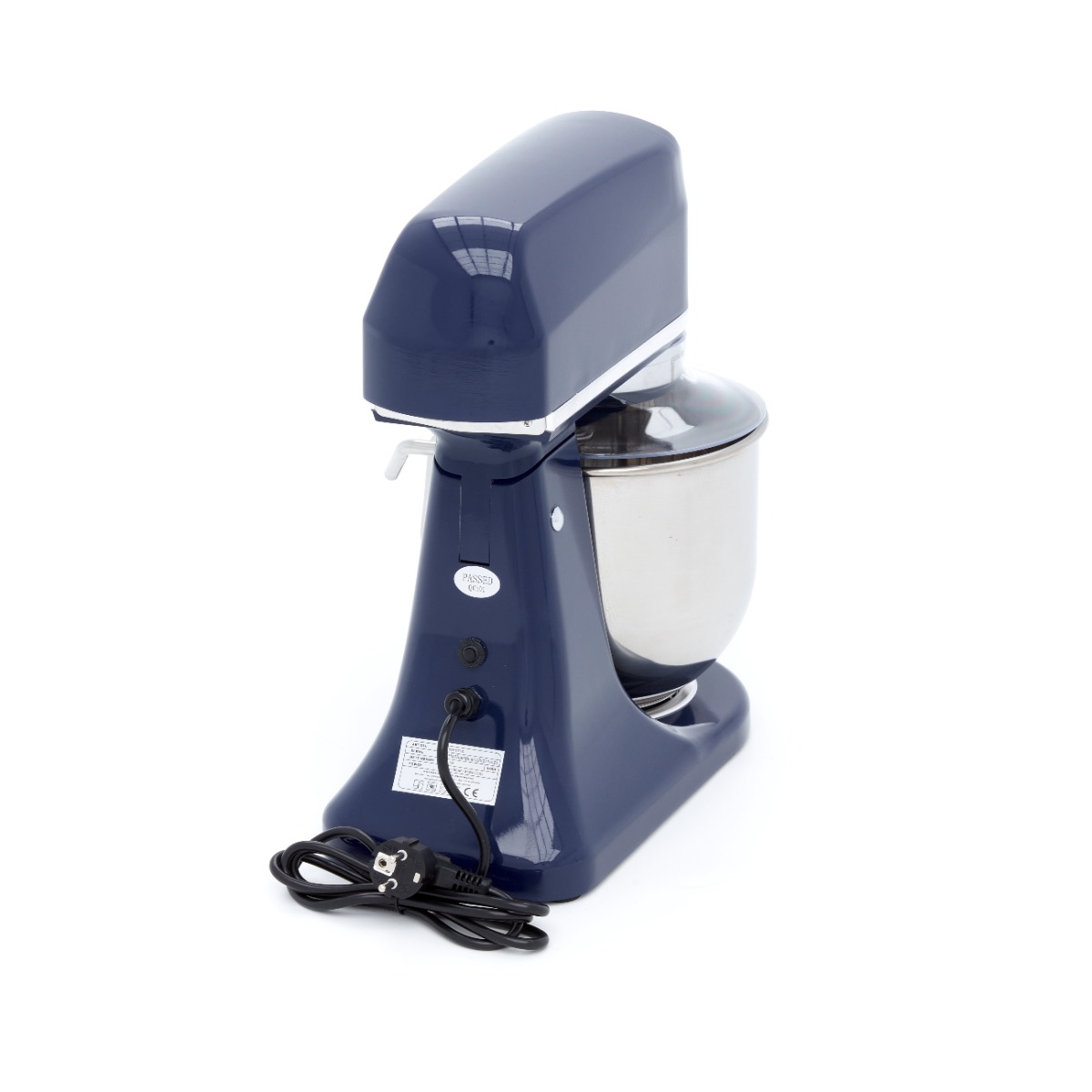 Planetární mixér - 7 l - do 2 kg těsta - ocelově modrá
