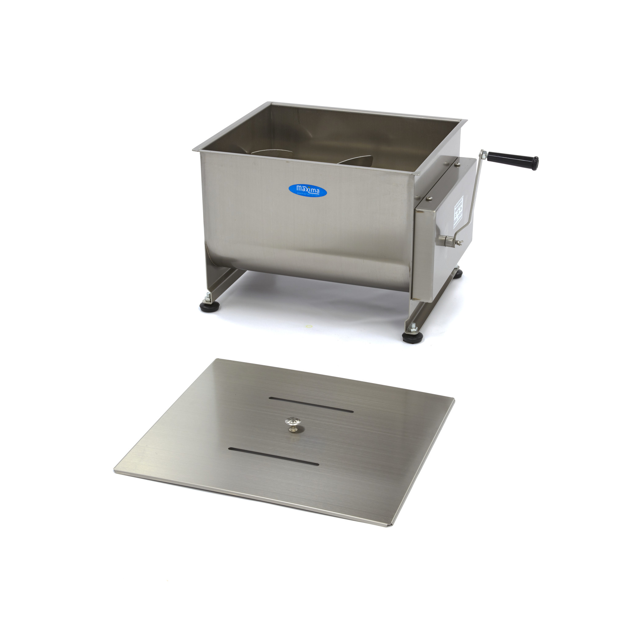 Mixér na maso 40 l - manuální - dvojitá náprava - 30 kg masa