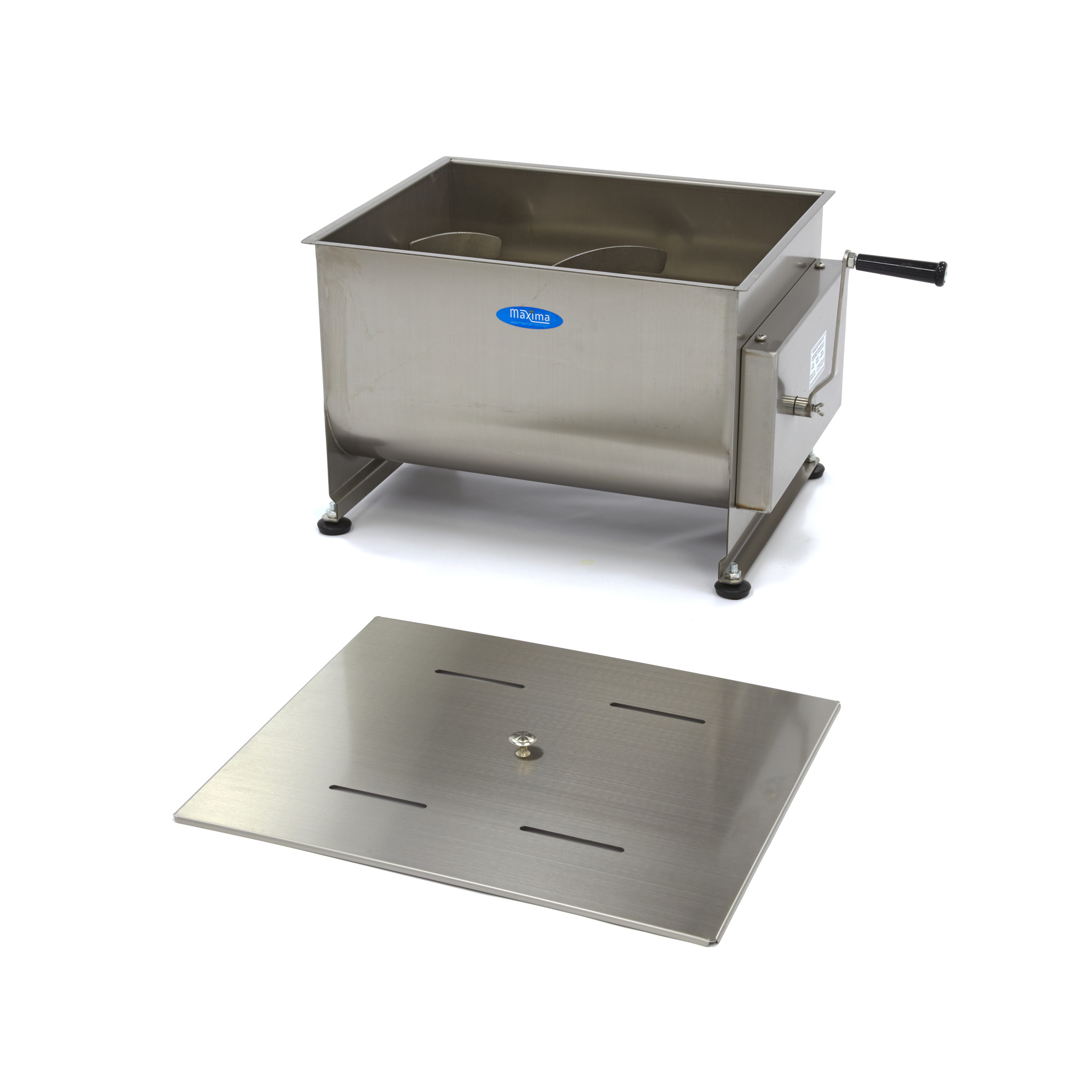 Mixér na maso 50 l - manuální - dvojitá náprava - 37,5 kg masa
