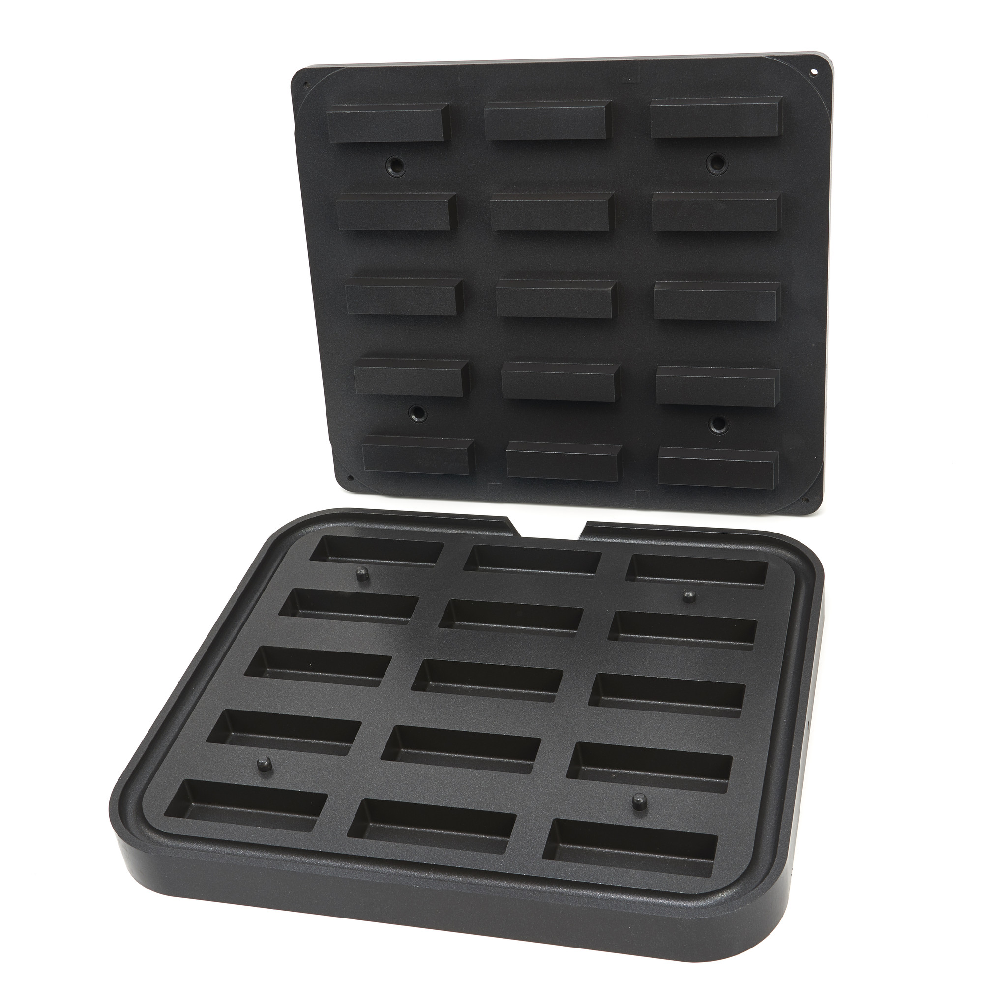 Forma na tartaletky - obdélník - 90x30/85x26 mm - 15 kusů