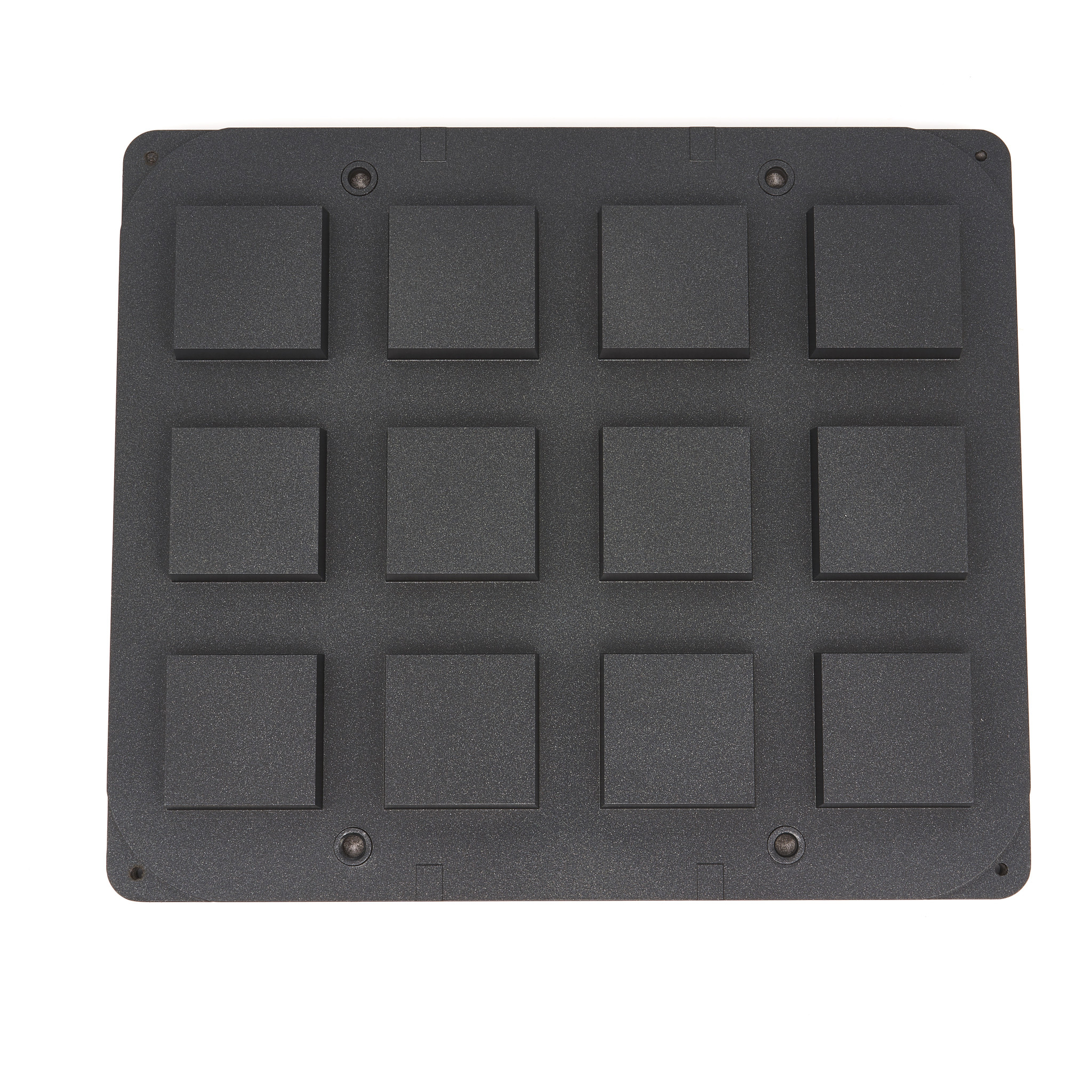 Forma na tartaletky - čtvercová - 72/62 mm - 12 kusů