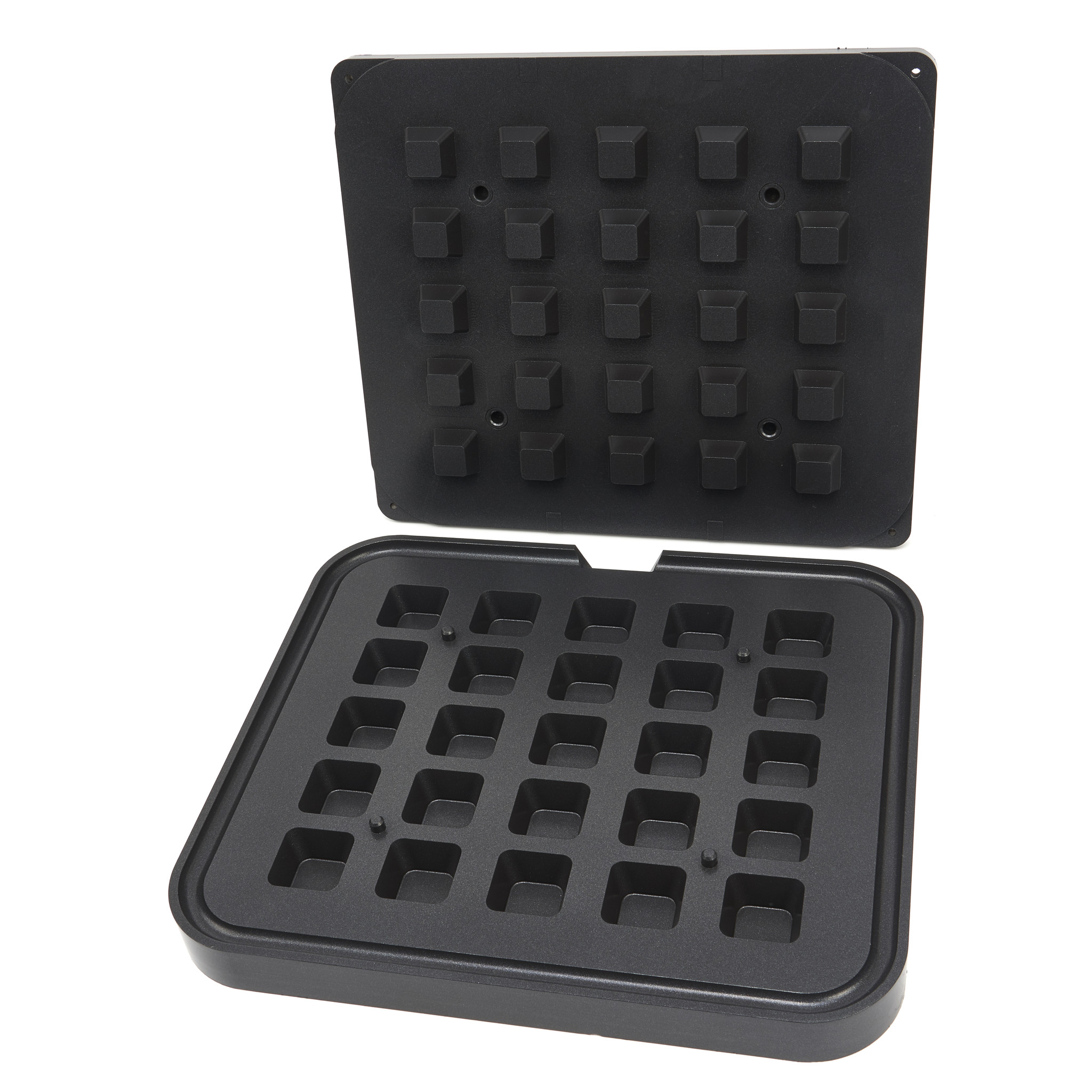 Forma na tartaletky - čtvercová - 39/29 mm - 25 kusů