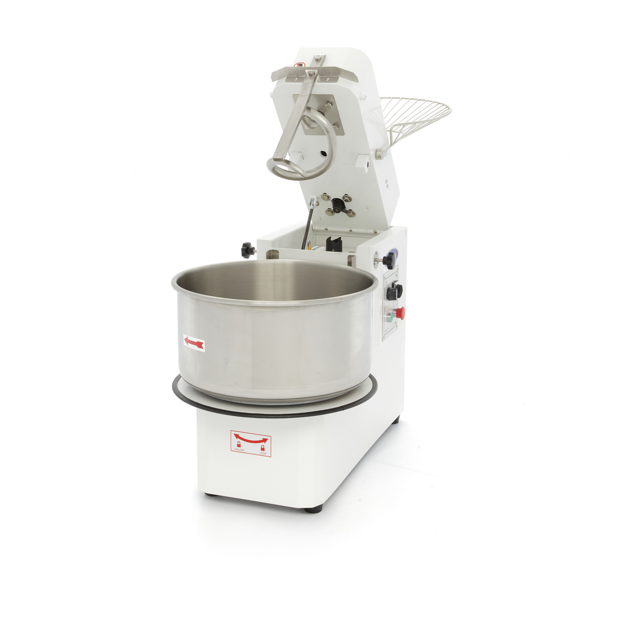 Mixér na Těsto - 50 l - 30 kg Těsta - 2 Rychlosti - Odnímatelná Mísa - 400V