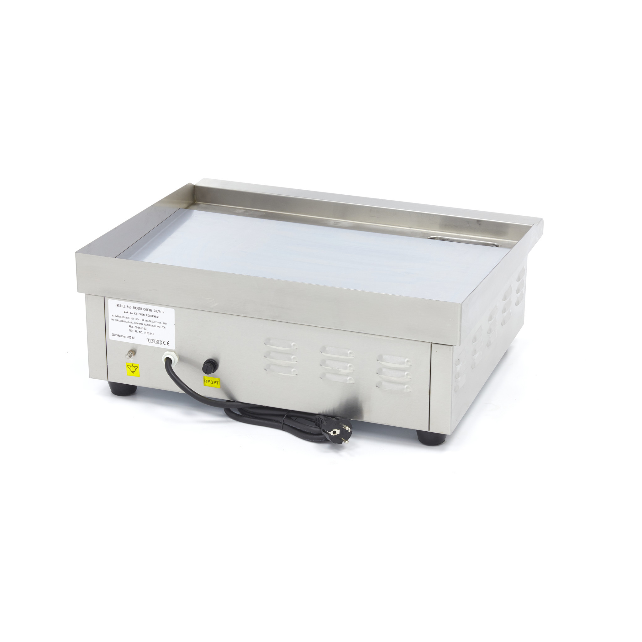 Elektrický gril - hladký povrch Smooth 55 cm - chromová deska Maxima