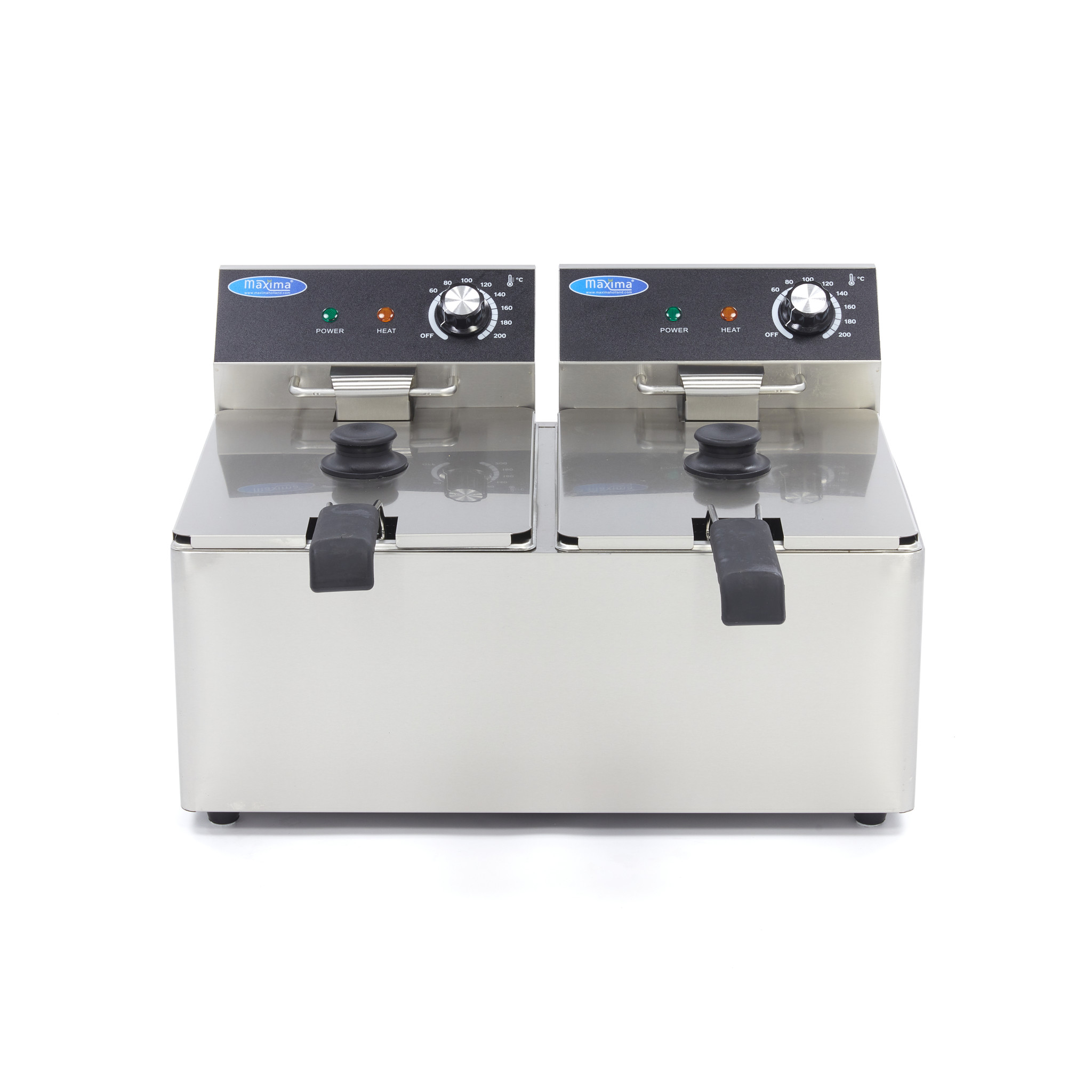 Fritéza 2 x 8 l - dvojitý koš Maxima