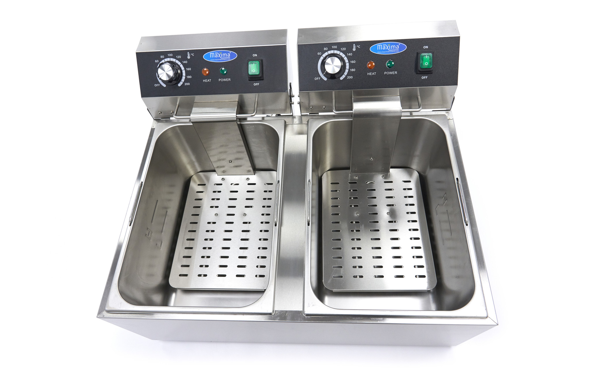 Fritéza 2 x 11 l - dvojitý koš Maxima