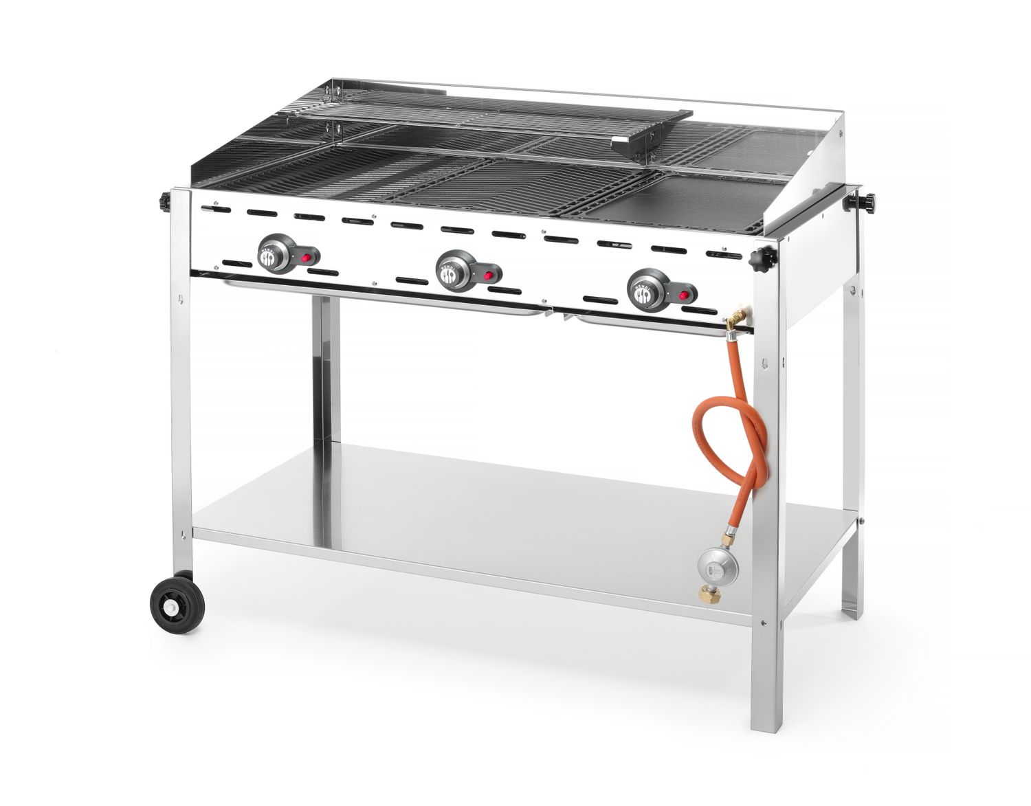 3-hořákový gril Green Fire Profi Line, HENDI, Profi Line, 17,4kW, 1078x612x(H)825mm