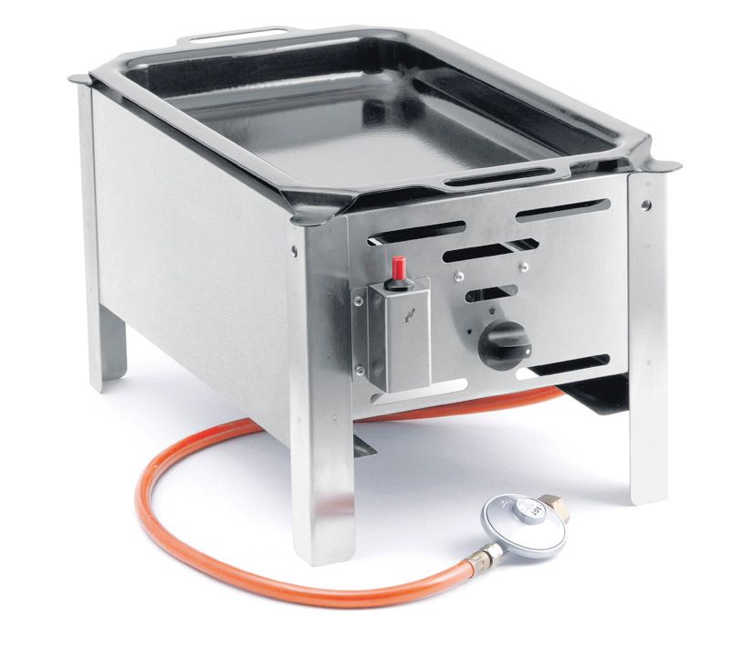 Plynová pánev Bake-Master Mini, HENDI, 5,8kW, 340x540x(H)300mm 154601