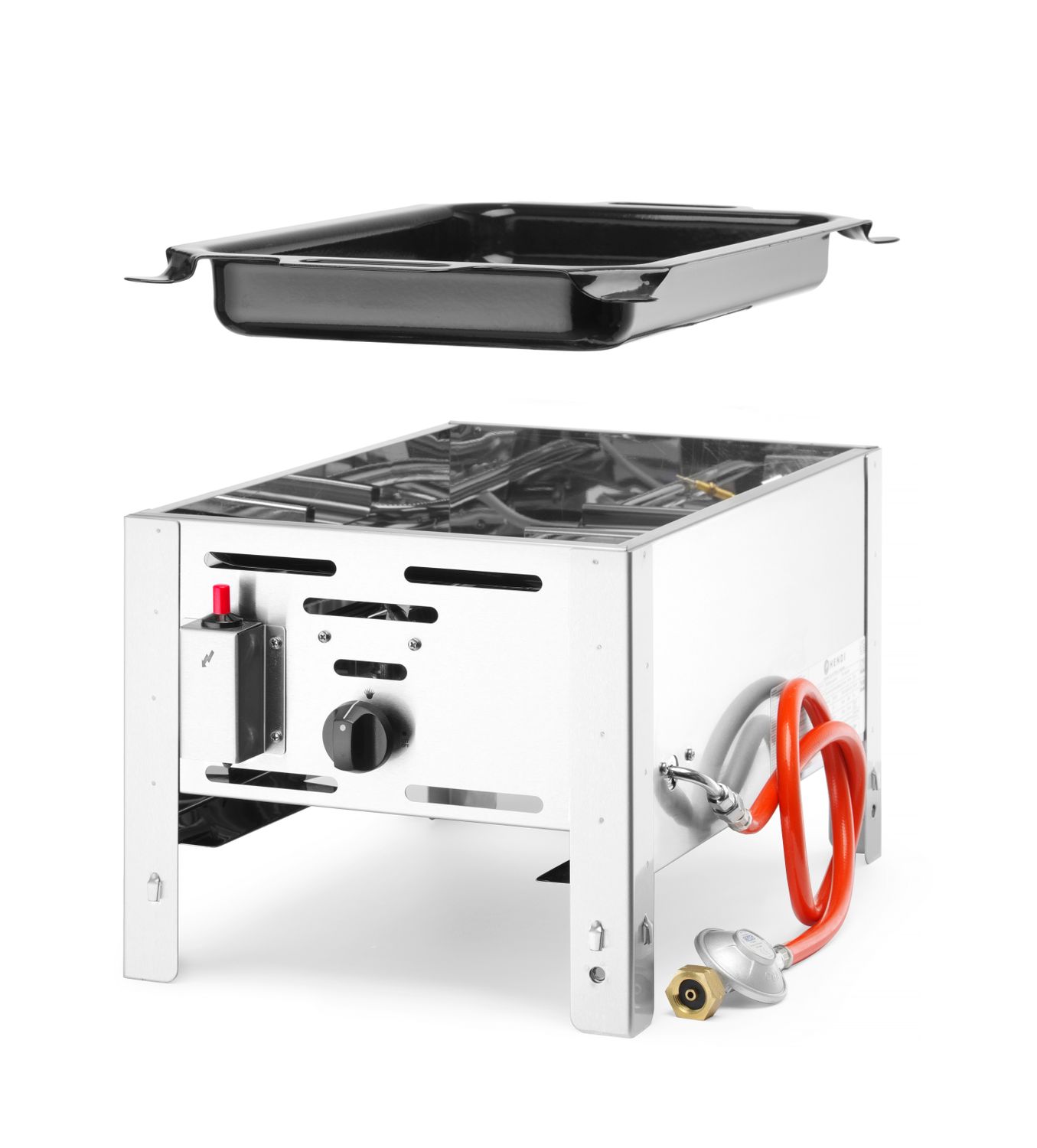 Plynová pánev Bake-Master Mini, HENDI, 5,8kW, 340x540x(H)300mm 154601