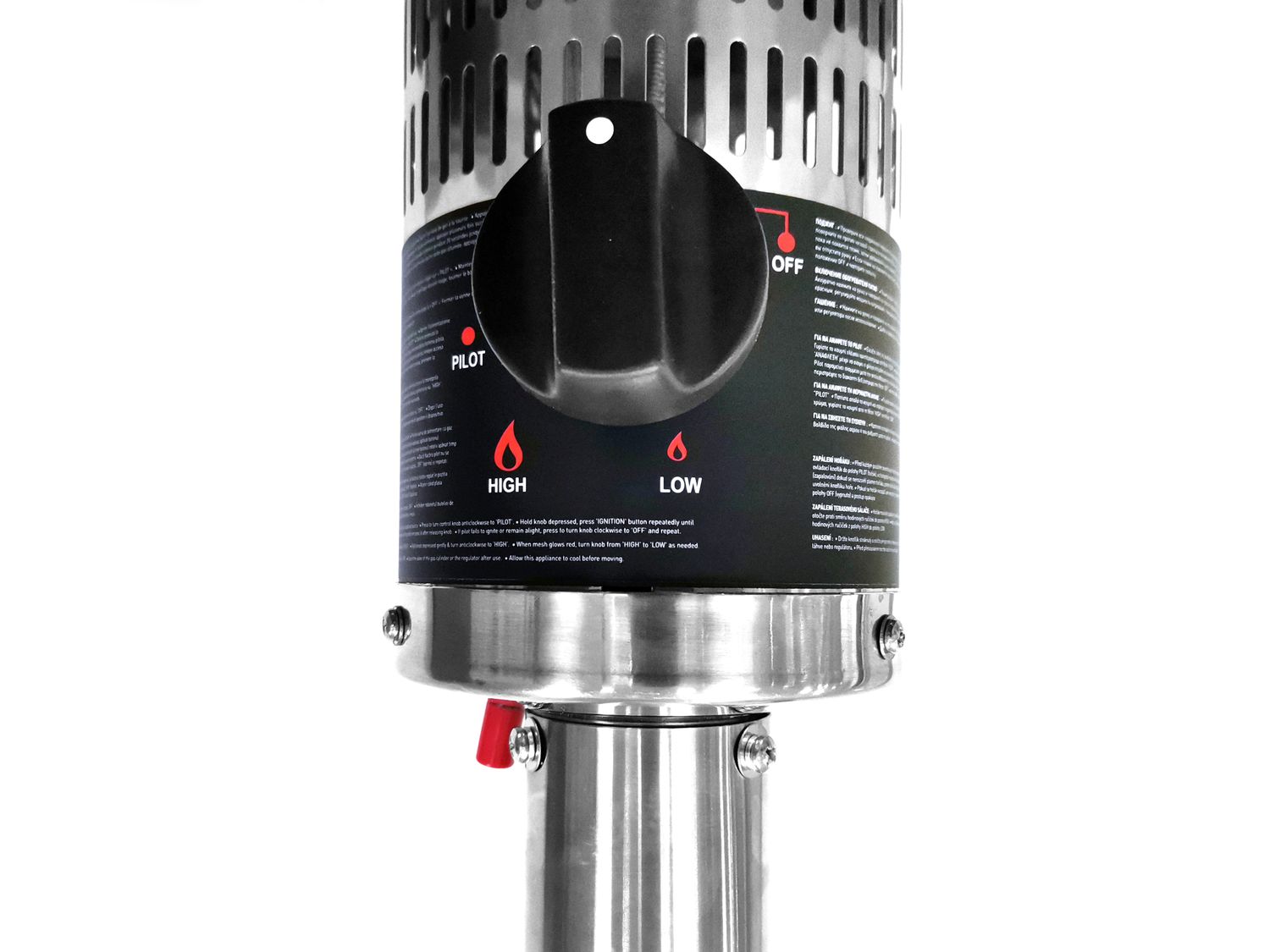 Plynová ohřívací lampa – skládací, HENDI, 12,5kW, ⌀770x(H)2200mm