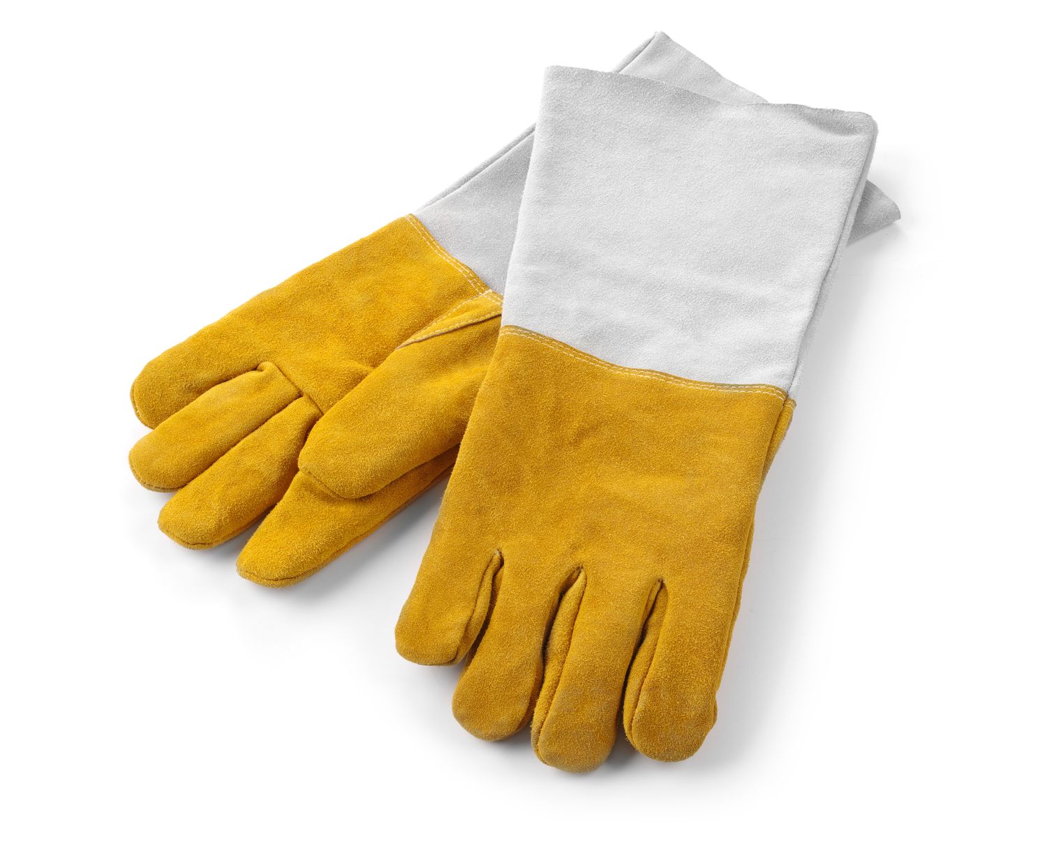 Kožené rukavice na grilování odolné vůči teplu – 2 ks, HENDI, 2 ks, (L)460mm