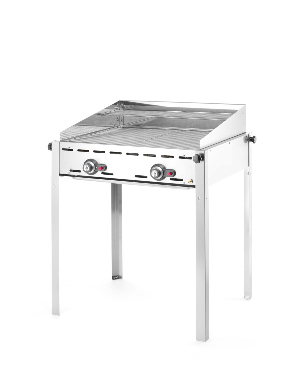2-hořákový plynový gril Green Fire Profi Line, HENDI, Profi Line, 2 mřížky z nerezové oceli GN 1/1, 11,6kW, 740x612x(H)825mm