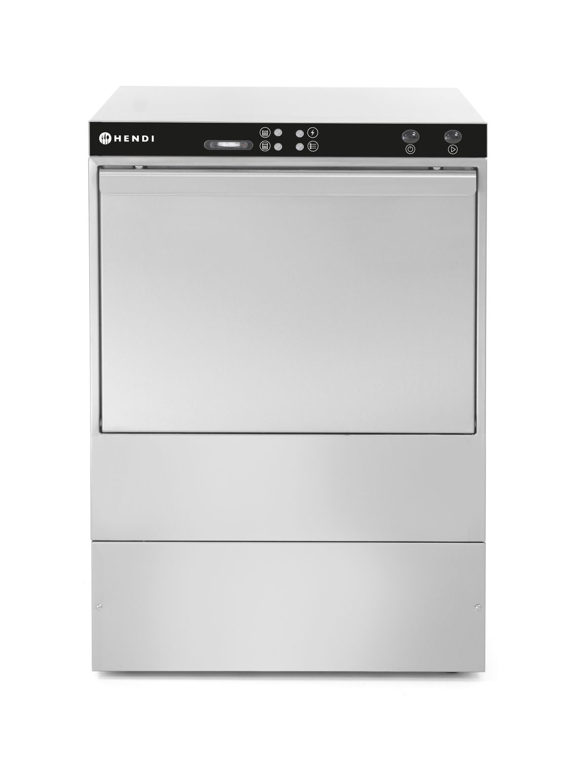 Myčka nádobí 50 x 50 – ELEKTROMECHANICKÉ ovládání, s dávkovačem mycího prostředku a odtokovým čerpadlem, 400V/6600W, 570x600x(H)830mm 233054