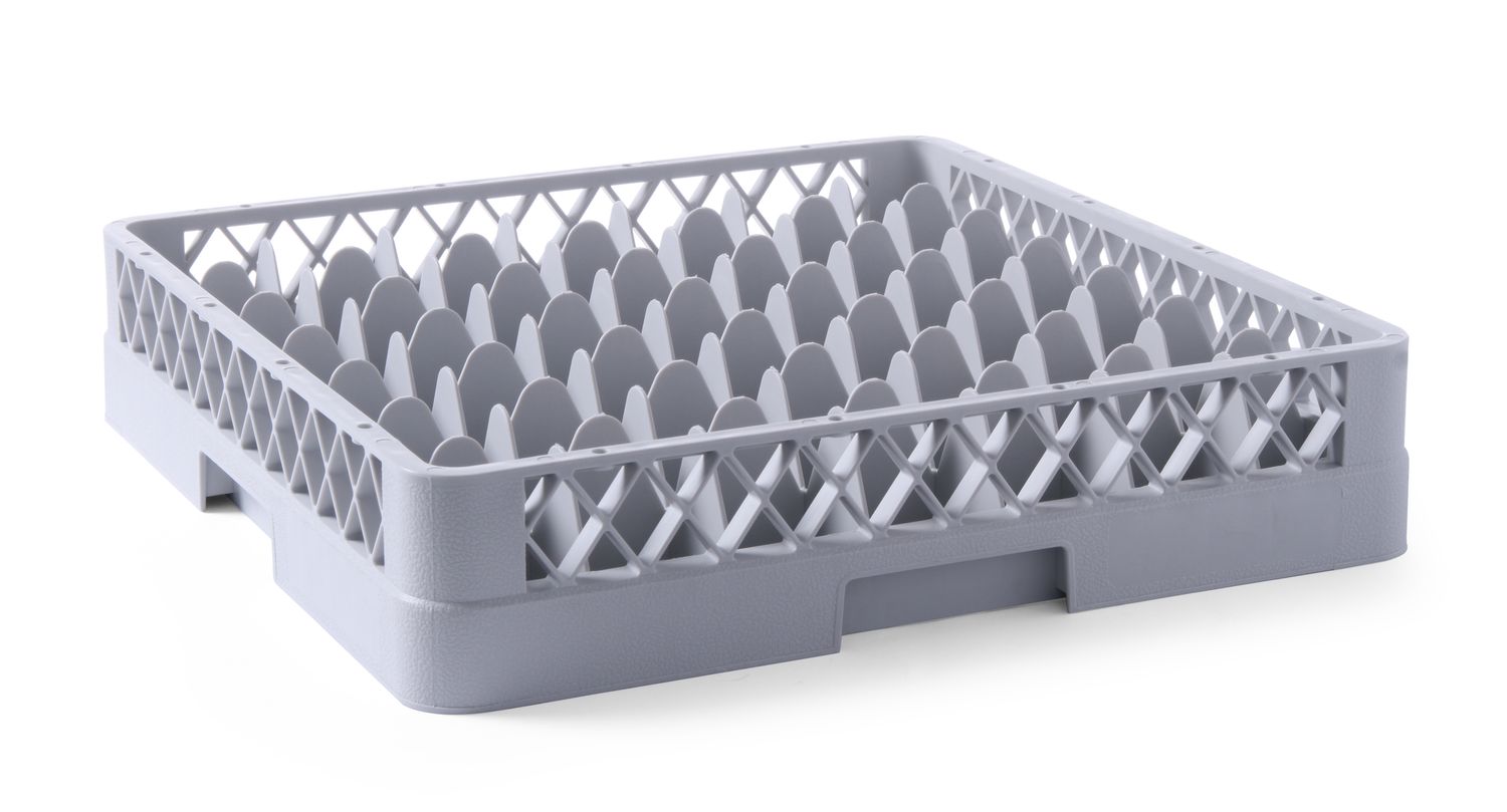 Koš na sklo 500 x 500 mm, HENDI, 49 přihrádek, 500x500x(H)104mm 877012