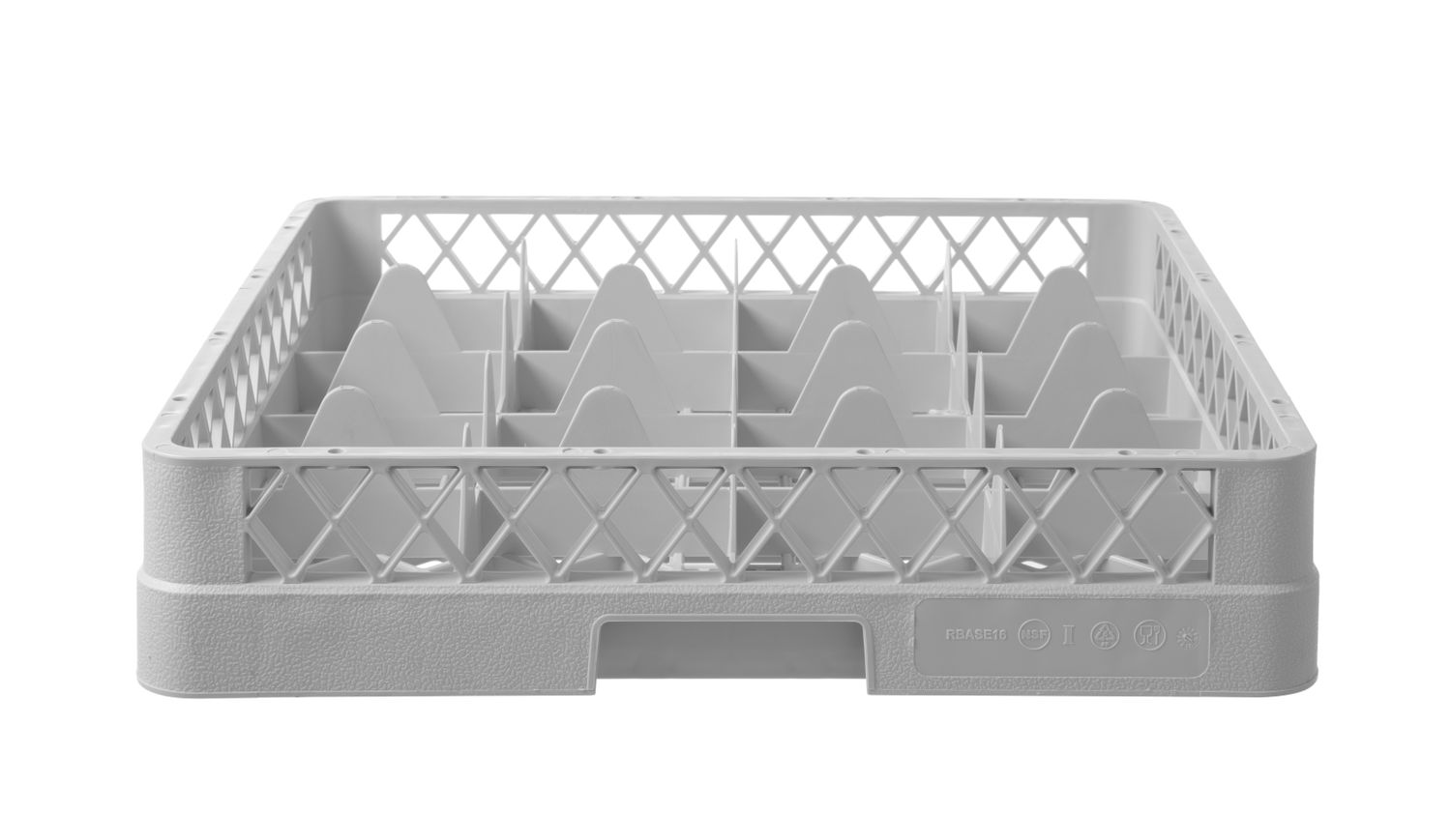 Koš na sklo 500 x 500 mm, HENDI, 16 přihrádek, 500x500x(H)104mm 877043