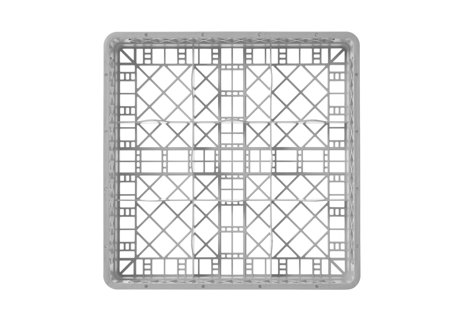 Koš na sklo 500 x 500 mm, HENDI, 9 přihrádek, 500x500x(H)104mm 877050