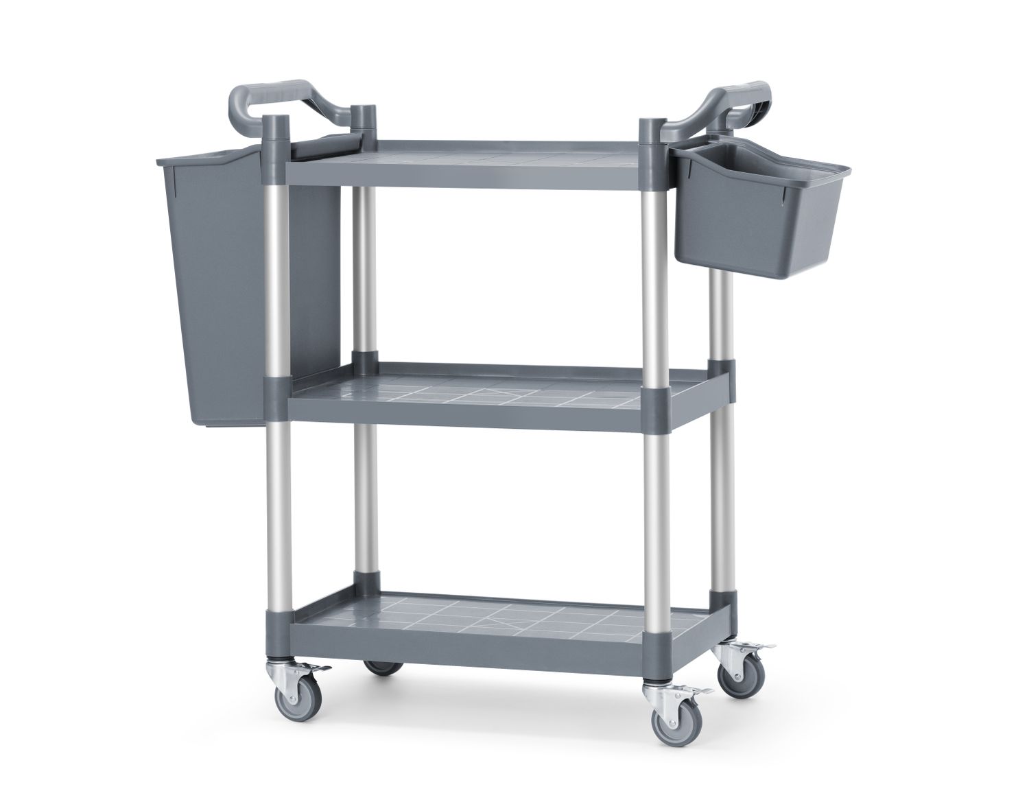 3-obalový polypropylenový servisní vozík, malý, AmerBox, 800x420x(H)945mm polypropylenový 810200