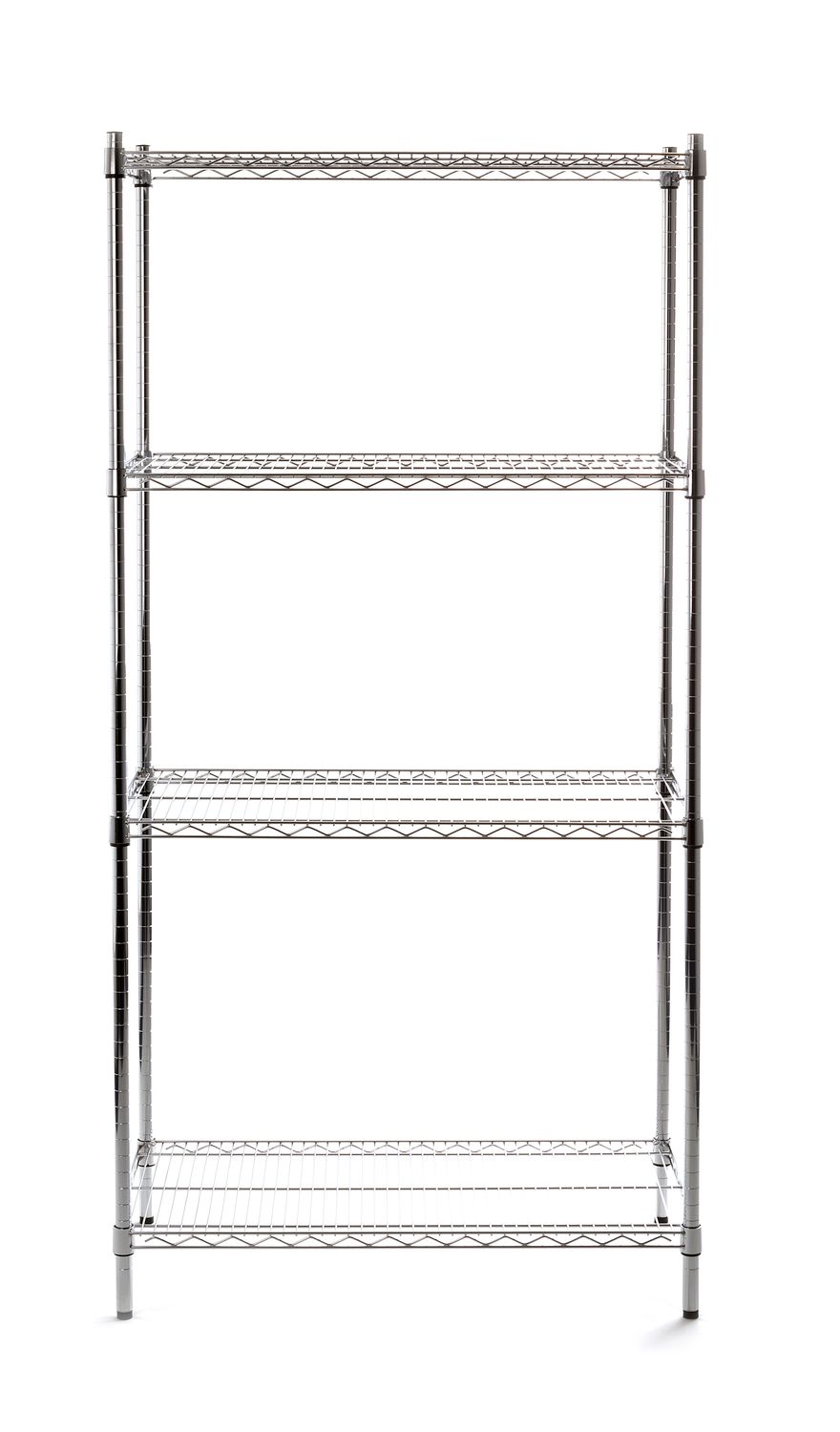 4-policový skladovací regál, HENDI, 910x455x(H)1830mm pro velké zatížení 812259