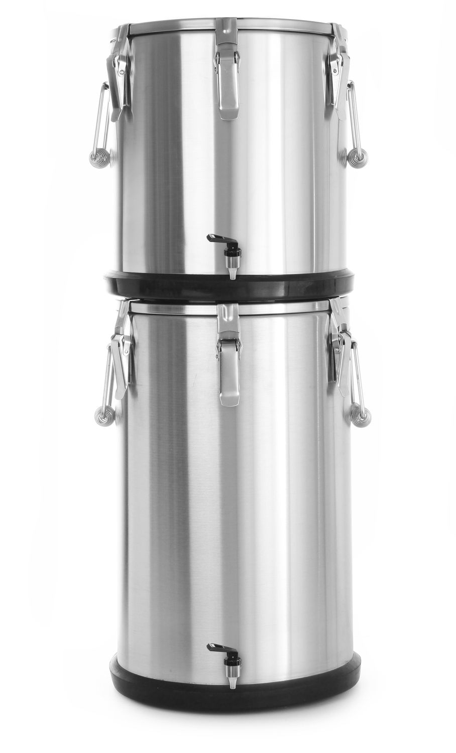 Izolační přenosný termos – s kohoutkem, HENDI, Profi Line, 20L, Stříbrná, ⌀330x(H)360mm s kohoutem, art.710227