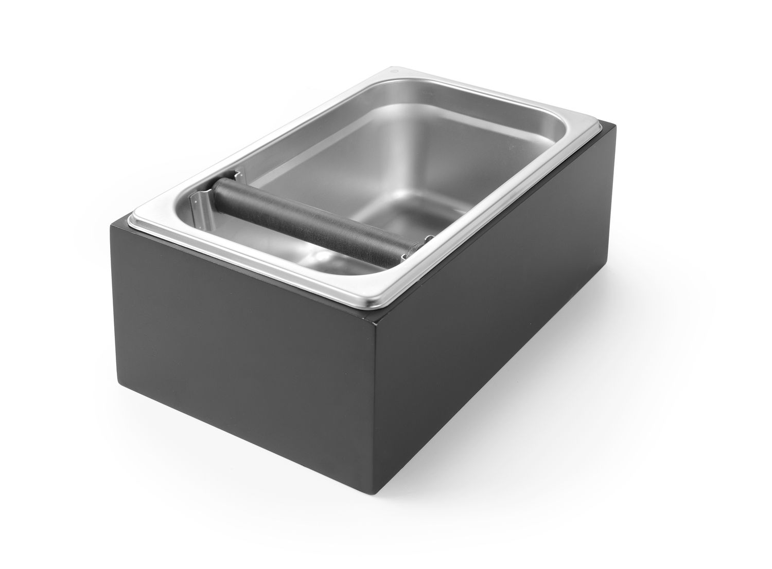 Odklepávač na kávové usazeniny v dřevěném pouzdru, HENDI, 275x175x(H)110mm 208380