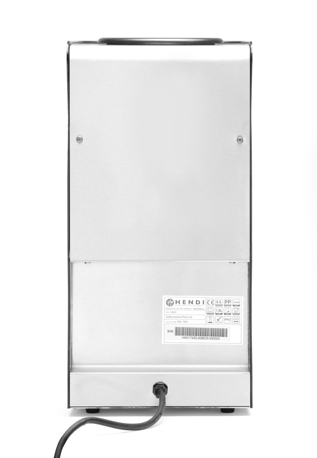 Překapávací kávovar, HENDI, Profi Line, 230V/2020W, 204x400x(H)590mm 208533